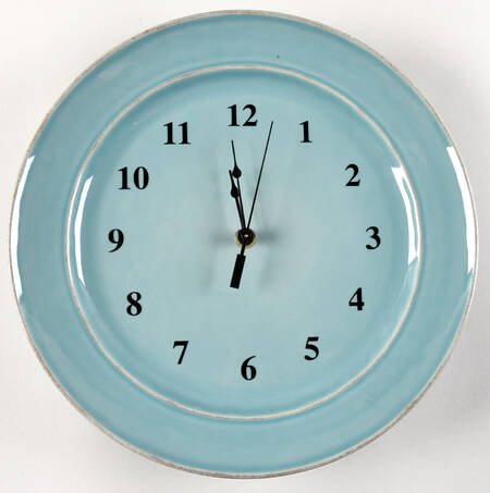 Cambria Turquoise 1-2" depth  Clock Plate HC