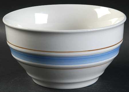 Clipper Blue Brown Soup/Cereal Bowl