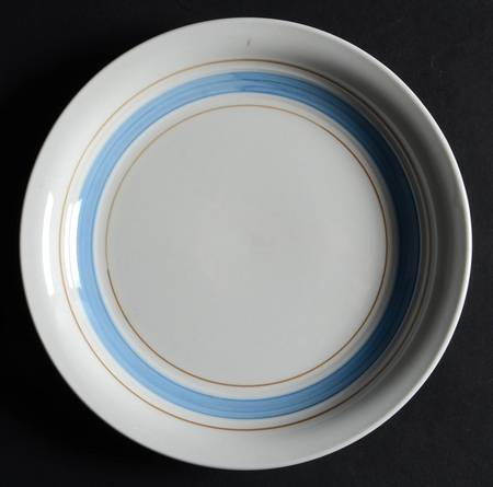 Clipper Blue Brown Salad Plate