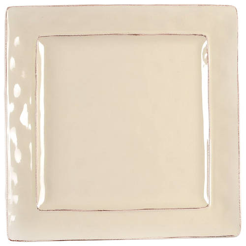 Martillo Creme Brulee Square Dinner Plate