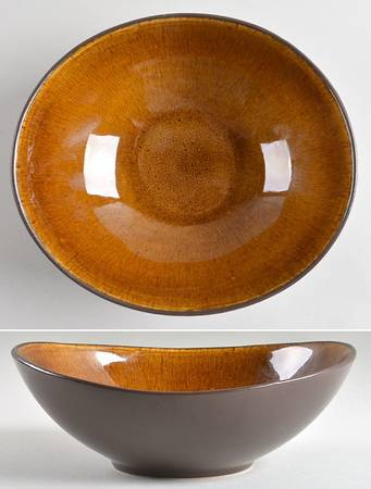 Tiger Eye (Oval) Soup/Cereal Bowl