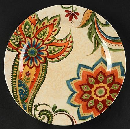 Classic Floral Salad Plate