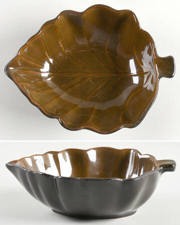 Rustic Leaves 7" Leaf Bowl