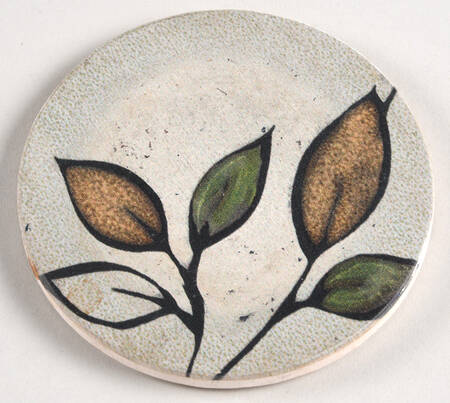 Rustic Leaves Stone/Thirsty Coaster