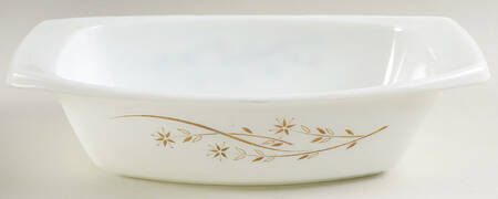 Golden Honeysuckle 2.5 Quart Oval Covered Casserole No Lid