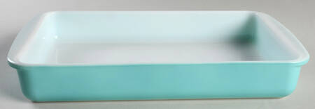 Turquoise 11" Rectangular Baker