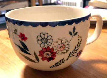 Scallop Floral Mug