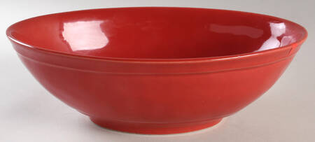 Cambria Red 12" Oval Serving Bowl