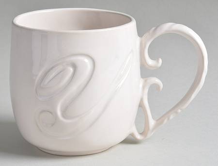Alphabet White Mug