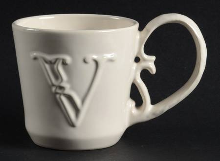 Alphabet White Mug