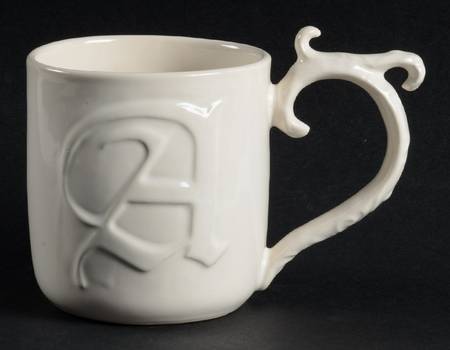 Alphabet White Mug