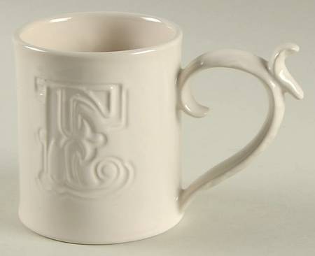 Alphabet White Mug