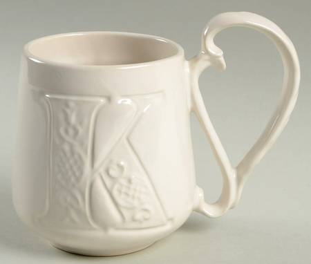 Alphabet White Mug