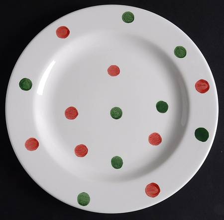Holiday Dots Salad Plate