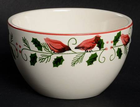 Cardinal & Holly Fruit/Dessert (Sauce) Bowl