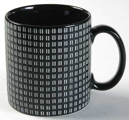 Black White Check Mug