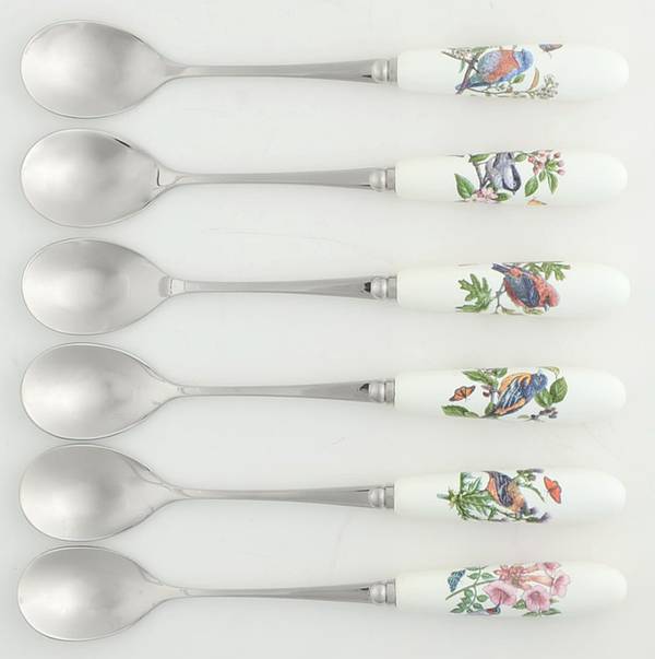 Botanic Garden Birds Teaspoon - Set of 6 (Motif 1-6)