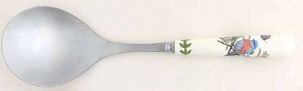 Botanic Garden Birds Salad Serving Spoon with Stainless Bowl