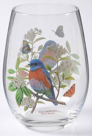 Botanic Garden Birds Glassware Stemless Wine