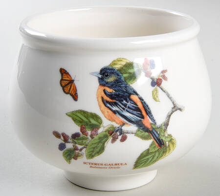 Botanic Garden Birds Sugar Bowl No Lid