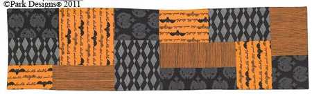 Halloween Haunts 13" x 36" Cloth Table Runner