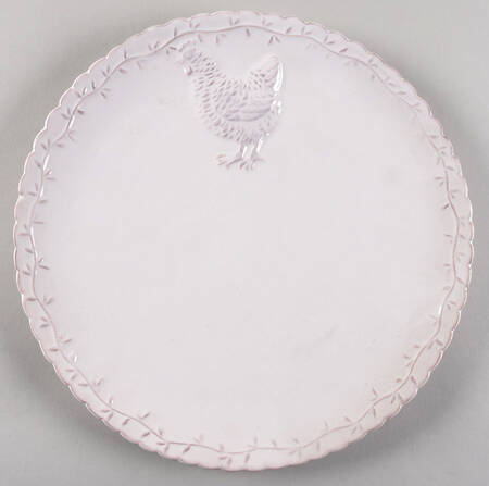 Antiqued Hen Dinner Plate