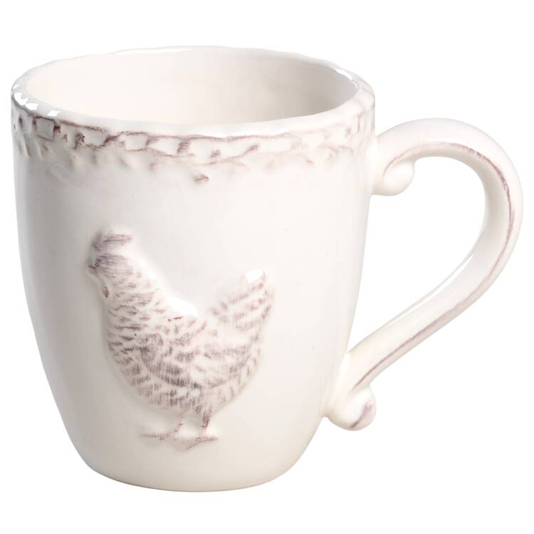 Antiqued Hen Mug