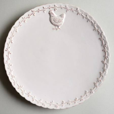 Antiqued Hen Salad Plate