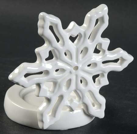 Snow Flurries Figural Tea Light Candleholder