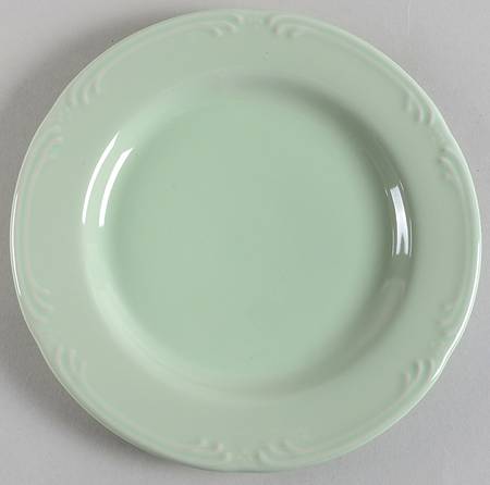Filigree Sage Green Salad Plate