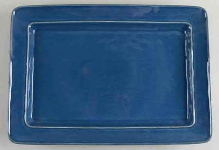 Cambria Ocean Blue 16" Rectangular Serving Platter