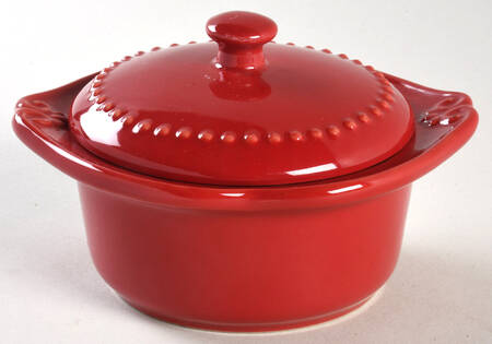 Pavillion Berry Red Individual Casserole & Lid