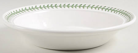 Botanic Garden Laurel Leaf Rim Soup Bowl