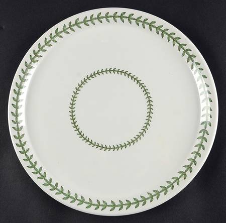 Botanic Garden Laurel Leaf 10" Round Buffet Plate