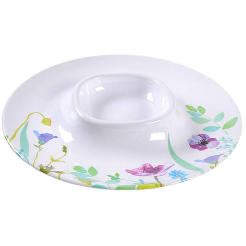 Water Garden 1 Piece Melamine Chip & Dip
