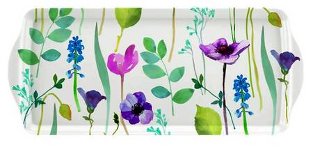 Water Garden 15" Handled Melamine Sandwich Tray