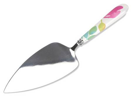 Water Garden Cake Server W/Stainless Blade