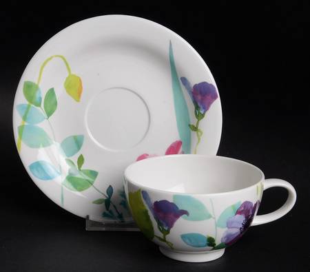 Water Garden Breakfast Cup & Saucer Set