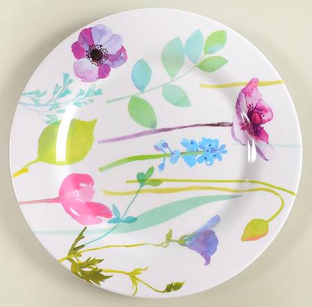 Water Garden Melamine Salad/Dessert Plate