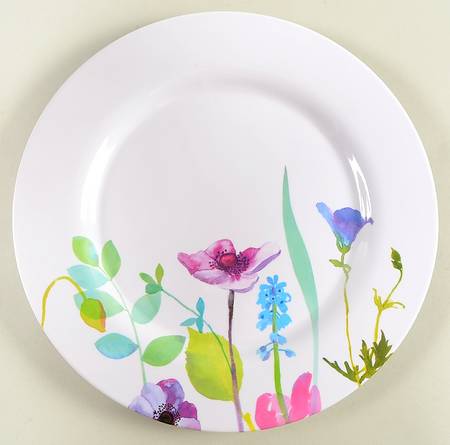 Water Garden Melamine Dinner Plate