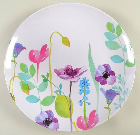 Water Garden 14" Melamine Chop Plate (Round Platter)