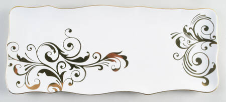 Elegant Scroll 17" Rectangular Tray