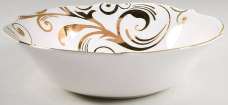Elegant Scroll 9" Round Vegetable Bowl