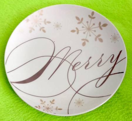 Holiday Wishes Appetizer Plate