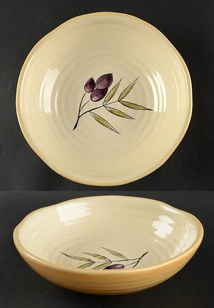 Rustic Olive Soup/Cereal Bowl