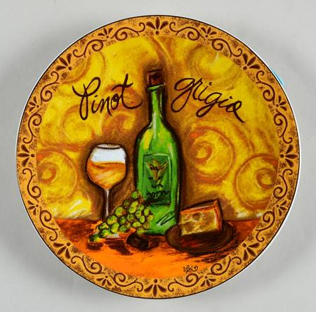 Wine Tasting Bread & Butter Plate