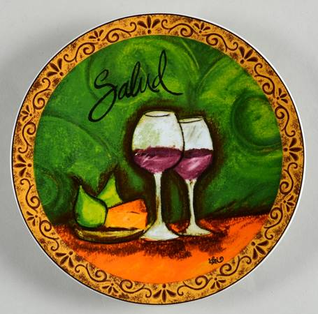 Wine Tasting Bread & Butter Plate