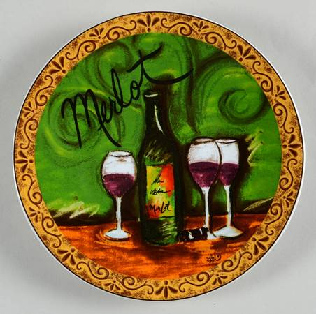 Wine Tasting Bread & Butter Plate