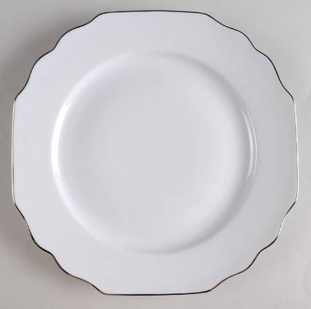 Georgian Platinum Dinner Plate