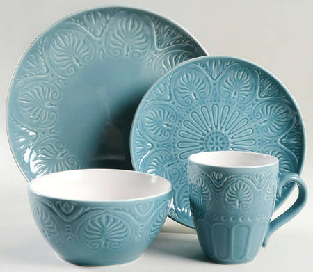Dolce Turquoise 4 Piece Place Setting